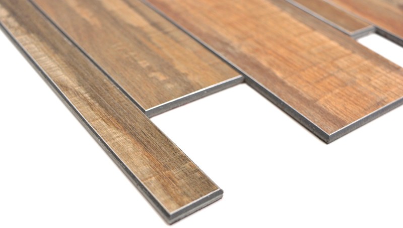 Panneau mural autocollant aspect bois Wood brun dosseret de cuisine carrelage - MOS200-58WRS_f