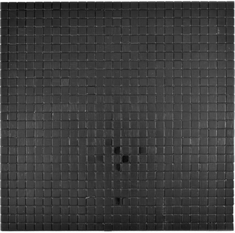 Carré aspect métal Alu noir mat/brillant brossé autocollant MOS200-L1B_f