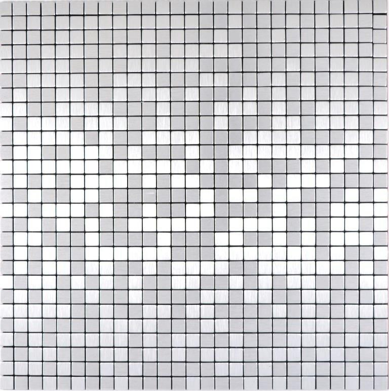 Carré Alu Silver Silk Brushed MOS200-L5S_f