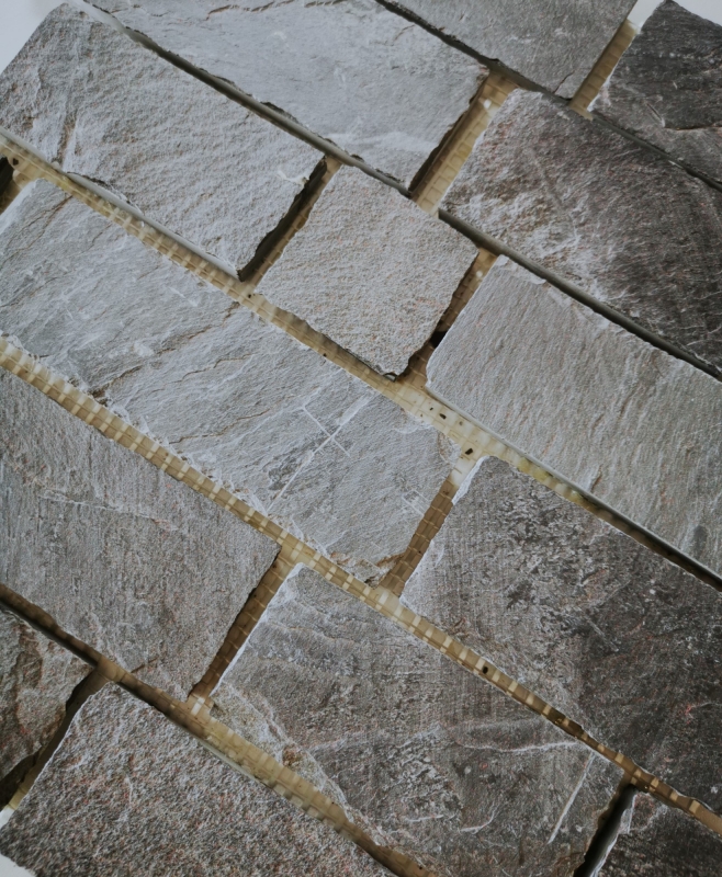 Mosaïque Ardoise Pierre naturelle Brick anthracite Black Jack MOS34-0208_f
