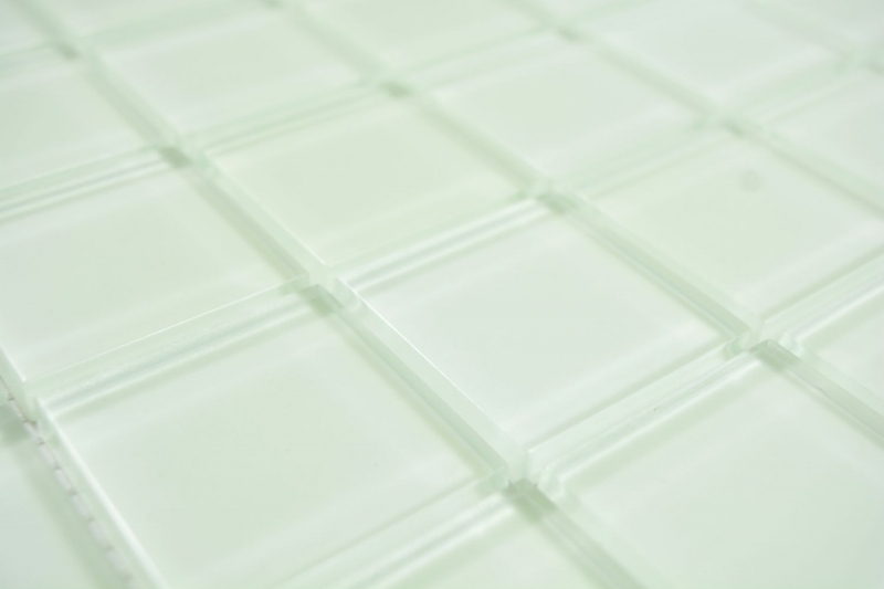 Motif main Mosaïque de verre vert fluorescent Carreau de mosaïque murale Miroir de cuisine Salle de bain - MOS88-1005_m