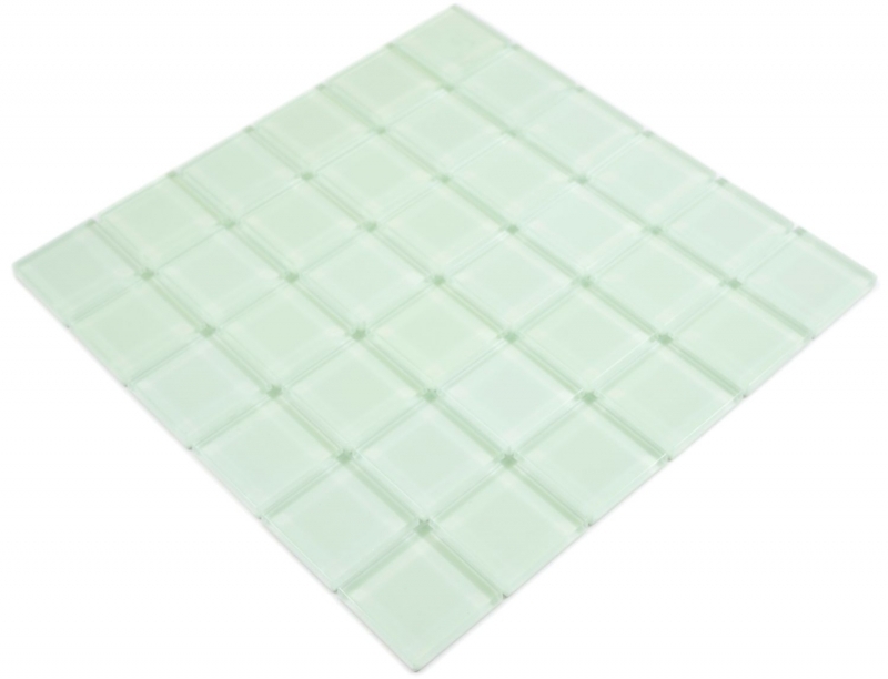 Motif main Mosaïque de verre vert fluorescent Carreau de mosaïque murale Miroir de cuisine Salle de bain - MOS88-1005_m