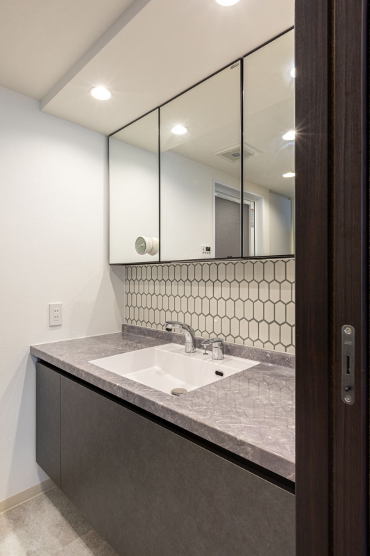 Motif manuel Carreau de mosaïque Céramique Hexagonal blanc brillant Cuisine Carrelage MOS11J-471_m