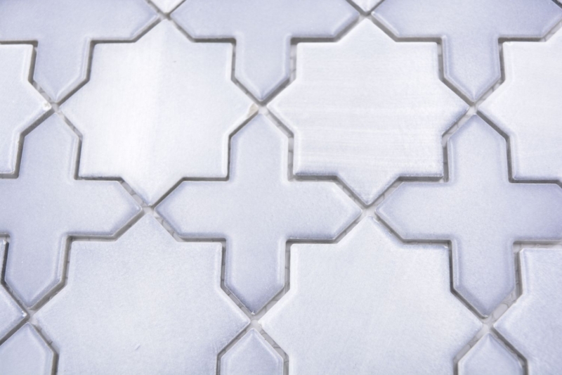 Stern Carreau Mosaïque Céramique Vintage Rétro gris clair mat Carrelage cuisine - MOS13-SXS05