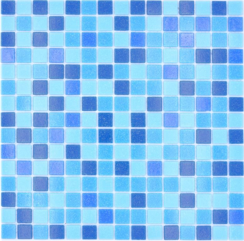Mosaïque de verre Carreaux de mosaïque bleu glacé Mosaïque de piscine MOS210-PA327
