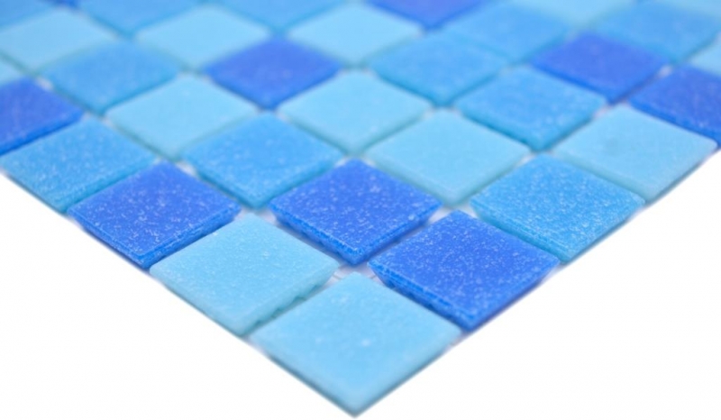 Mosaïque de verre Carreaux de mosaïque bleu glacé Mosaïque de piscine MOS210-PA327