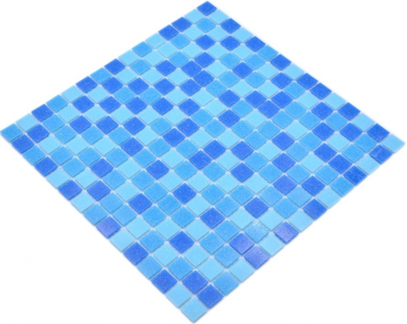 Mosaïque de verre Carreaux de mosaïque bleu glacé Mosaïque de piscine MOS210-PA327