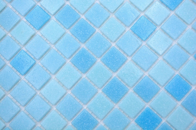 Mosaïque de verre Carreaux de mosaïque bleu clair Mosaïque de piscine MOS210-PA331
