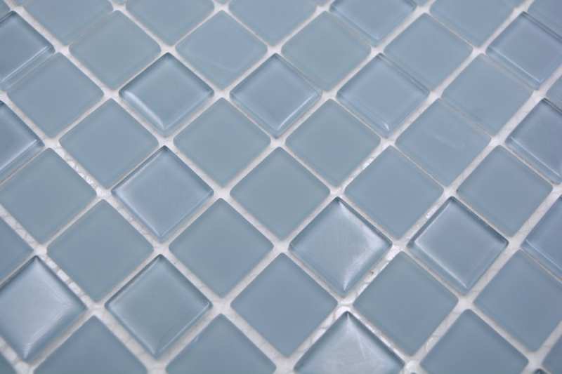 Carreau de mosaïque Mosaïque autocollante Crystal mix gris mat Carrelage cuisine MOS200-4C18