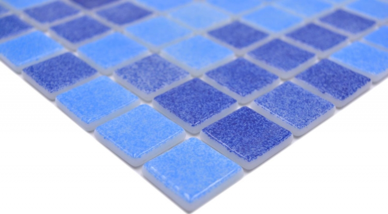 Mosaïque piscine Mosaïque piscine bleu mix salle de bain douche MOS220-1158U