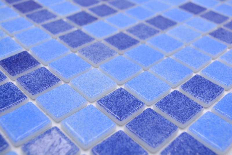 Mosaïque piscine Mosaïque piscine bleu mix salle de bain douche MOS220-1158U