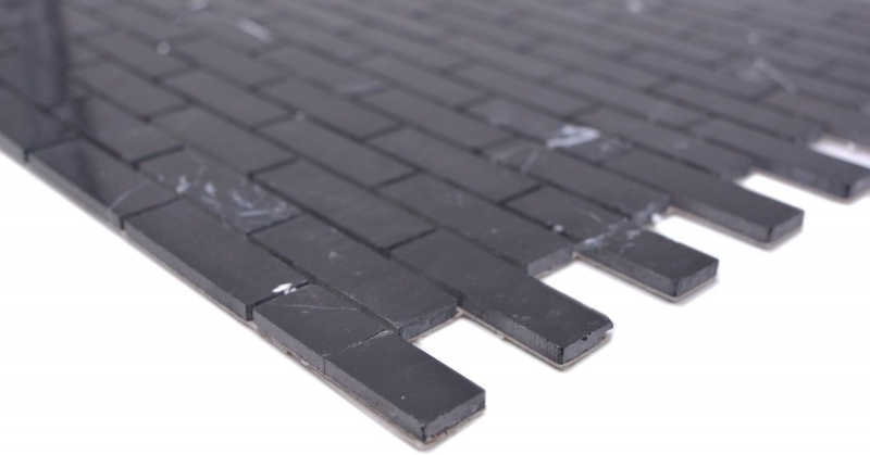 Carreaux de mosaïque Mosaïque autocollante composite pierre naturelle Nero cuisine mur MOS200-4M82_f