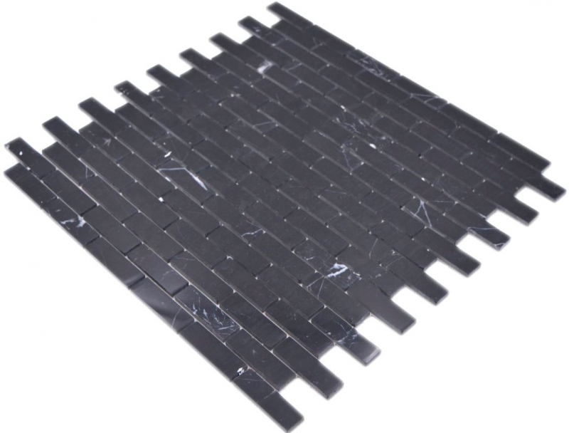 Carreaux de mosaïque Mosaïque autocollante composite pierre naturelle Nero cuisine mur MOS200-4M82_f