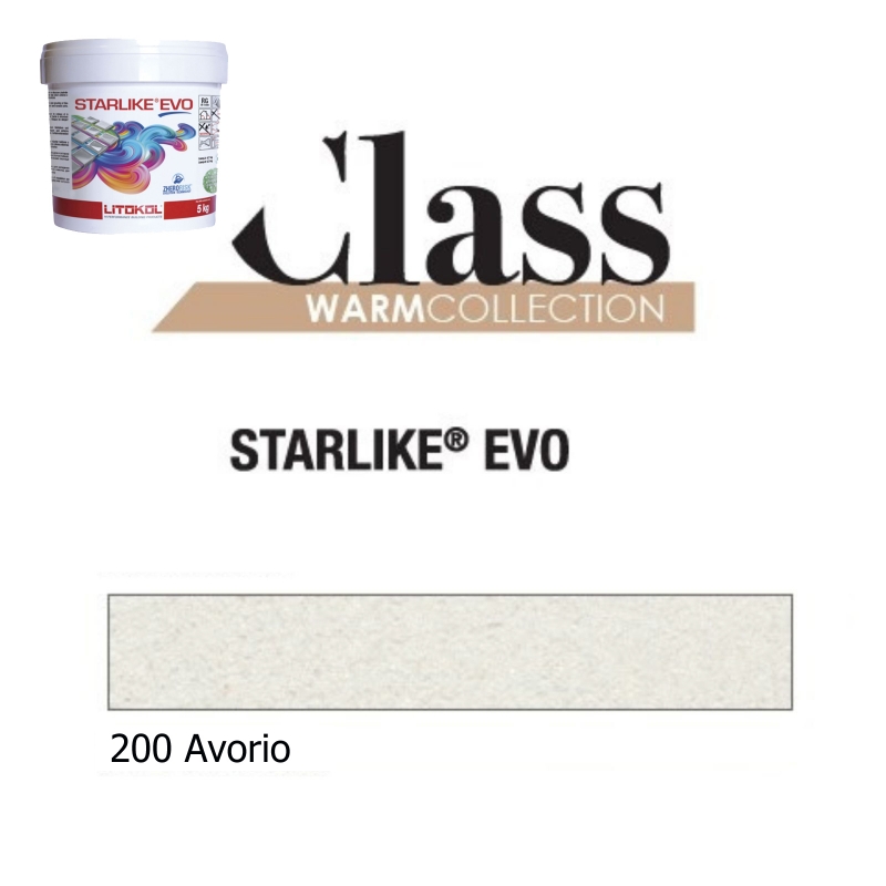 Litokol STARLIKE EVO 200 AVORIO vieux blanc II colle époxy joint seau de 5 Kg