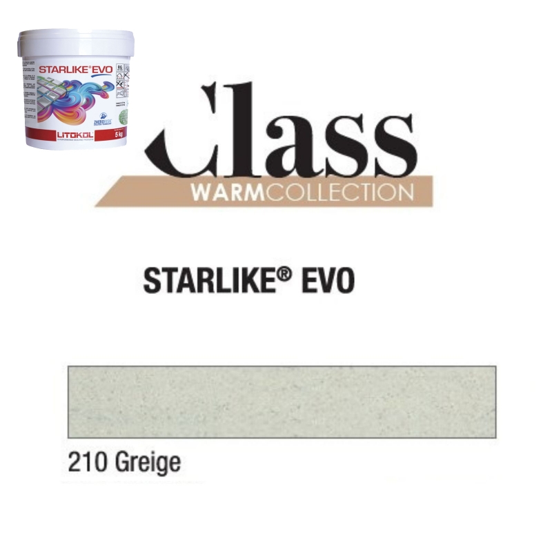 Litokol STARLIKE EVO 210 GREIGE crème III colle époxy joint seau de 5kg