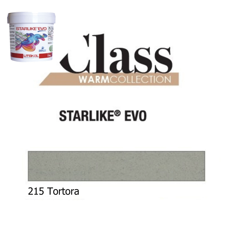 Litokol STARLIKE EVO 215 TORTORA boue colle époxy joint seau de 5kg