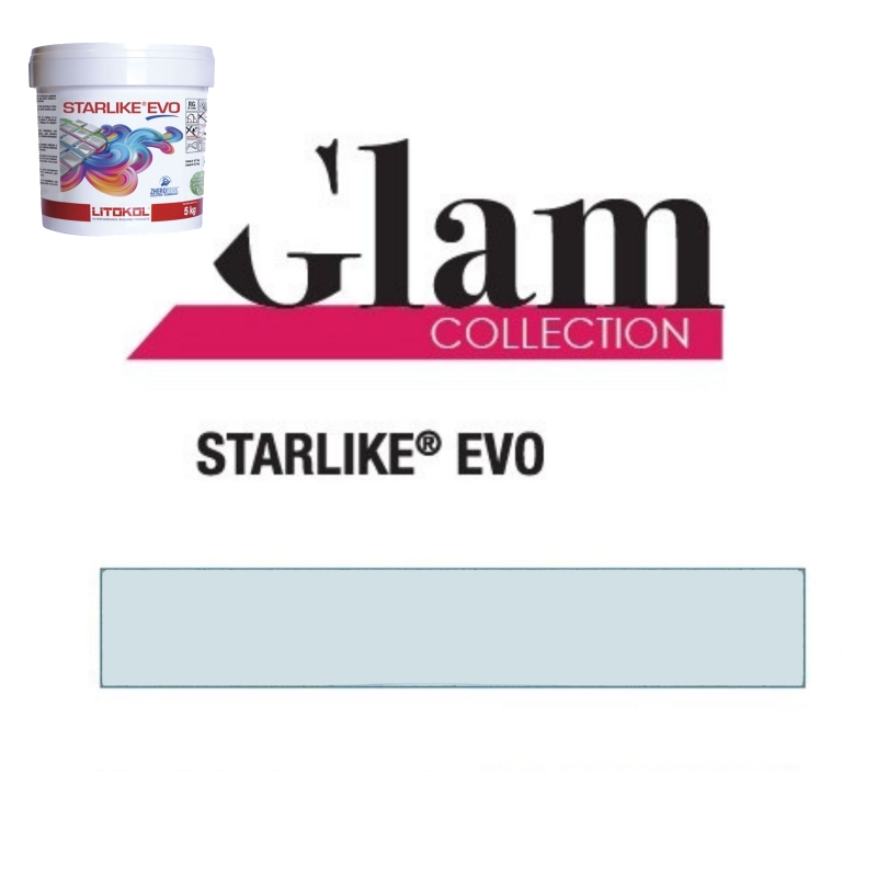 Litokol STARLIKE EVO 300 AZZURRO PASTELLO azzurro bleu colle époxy joint seau de 5kg
