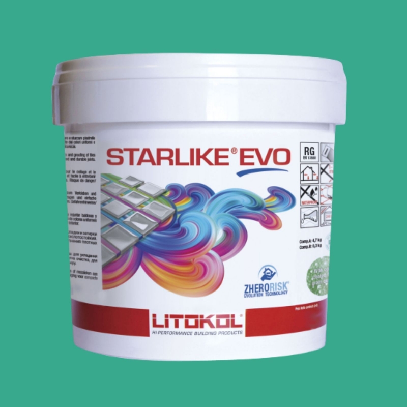 Litokol STARLIKE EVO 410 VERDE SMERALDO vert I Colle époxy pour joint 2.5 kg seau