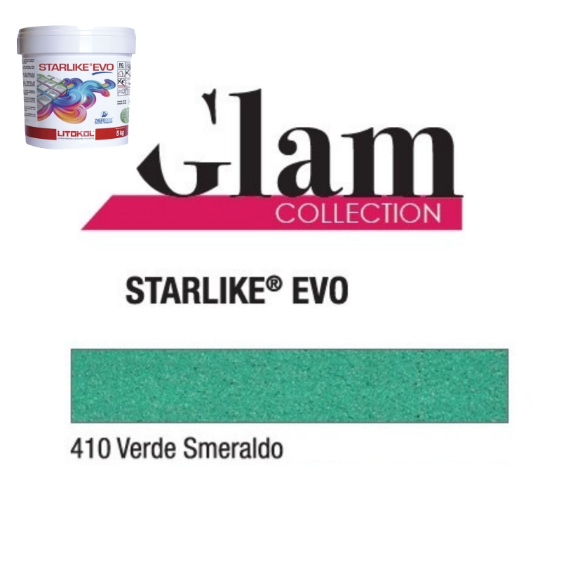 Litokol STARLIKE EVO 410 VERDE SMERALDO vert I Colle époxy pour joint 2.5 kg seau