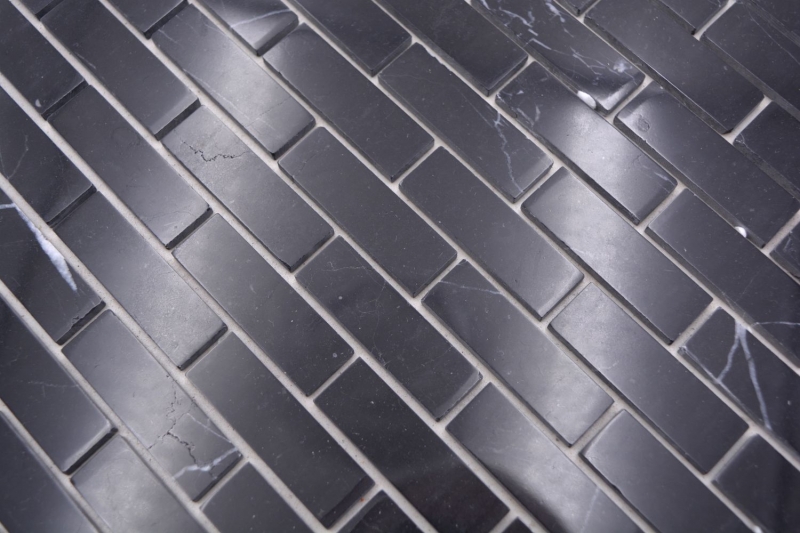 Motif manuel Carreau de mosaïque Mosaïque autocollante composite Pierre naturelle Nero Cuisine Mur MOS200-4M82_m