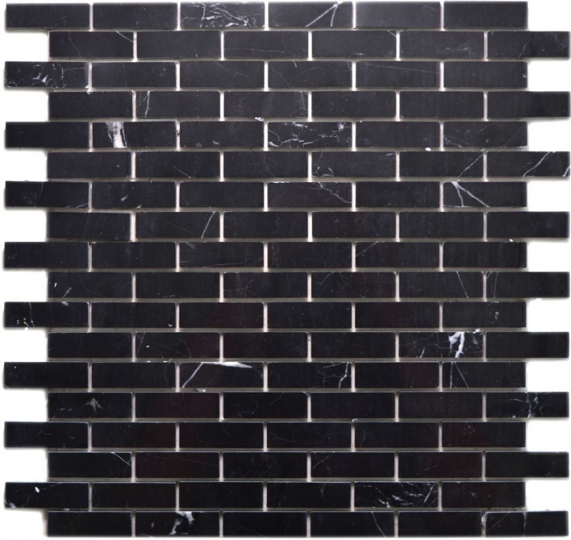 Motif manuel Carreau de mosaïque Mosaïque autocollante composite Pierre naturelle Nero Cuisine Mur MOS200-4M82_m