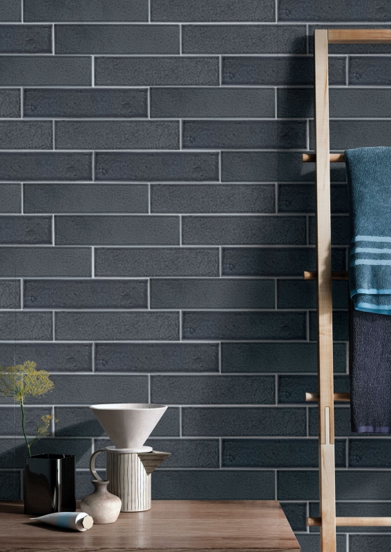 Mur Carreau Vintage Céramique gris brillant Dos de cuisine WC MOS24-MOT08