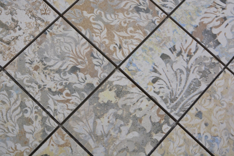 Mosaïque céramique grès cérame multicolore mat mur sol cuisine salle de bain douche MOS16-71CS