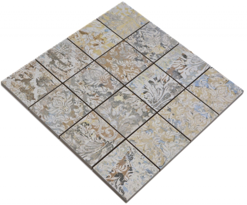 Mosaïque céramique grès cérame multicolore mat mur sol cuisine salle de bain douche MOS16-71CS