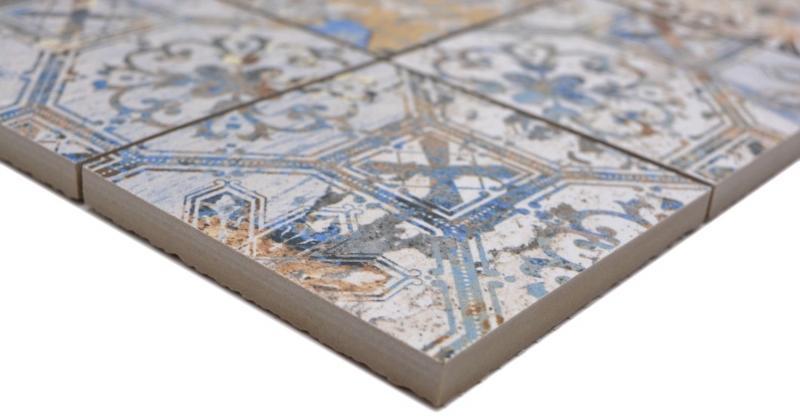 Mosaïque céramique grès cérame fort multicolore mat mur sol cuisine salle de bain douche MOS23-95CV