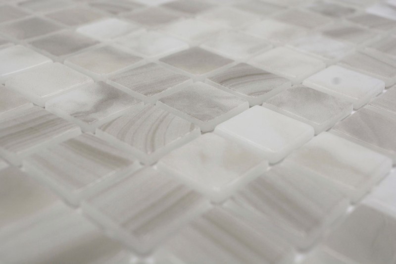 Mosaïque de piscine Mosaïque de verre cream gris changeant mur sol cuisine salle de bain douche MOS220-P56251