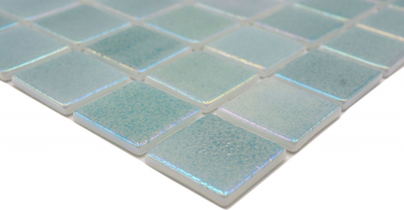 Mosaïque de piscine Mosaïque de verre pastel vert irisé multicolore brillant mur sol cuisine salle de bain douche MOS220-P55383