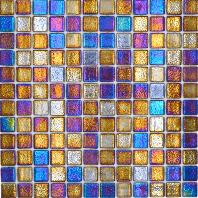 Mosaïque de piscine Mosaïque de verre noir multicolore irisé mur sol cuisine salle de bain douche MOS220-P55256