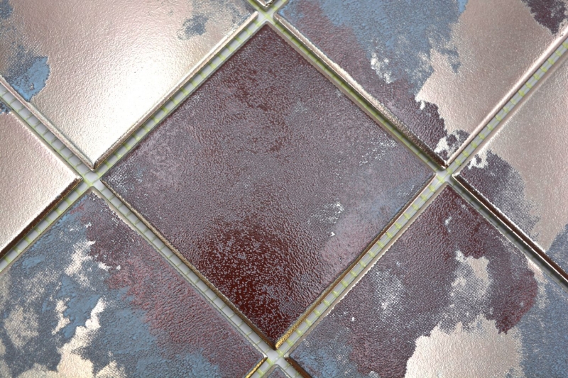 Mosaïque céramique multicolore mat mur cuisine salle de bain douche MOS22-1236