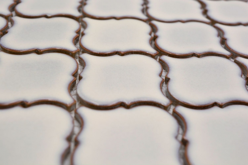 Mosaïque céramique Carreaux de mosaïque vieux blanc brillant mur sol cuisine salle de bain douche MOS13-PAW5