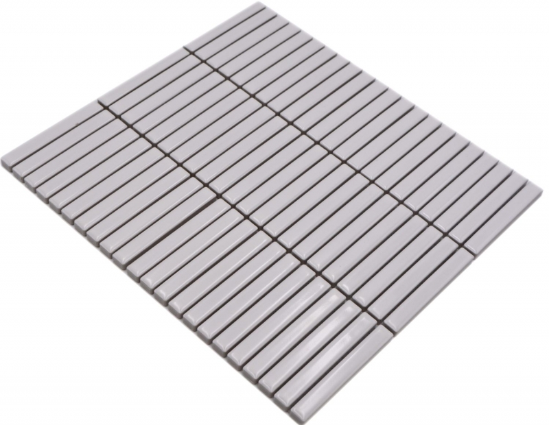 Mosaïque céramique Carreaux de mosaïque blanc brillant mur cuisine salle de bain douche MOS24-CG11