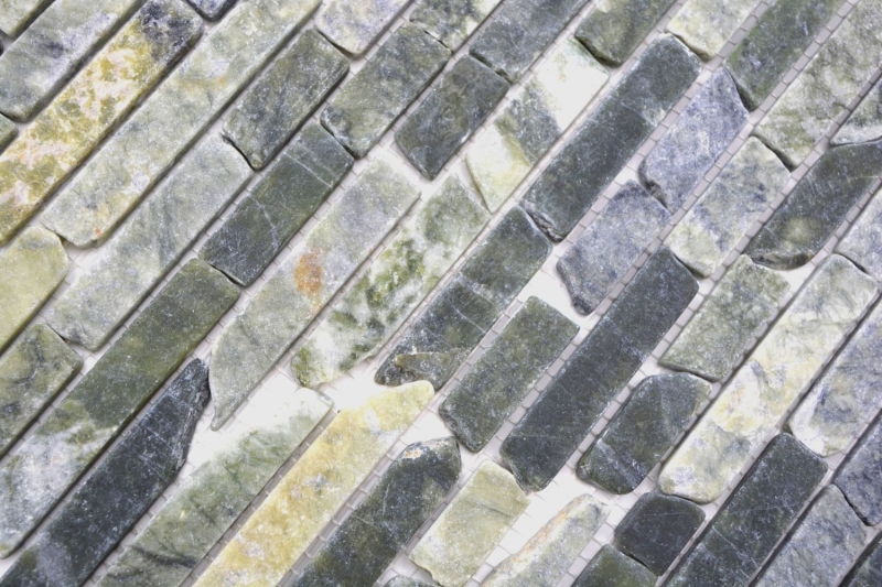 Pierre naturelle Carreaux de mosaïque Marbre vert mat mur sol cuisine salle de bain douche MOS40-0407