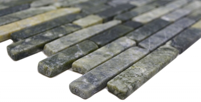 Pierre naturelle Carreaux de mosaïque Marbre vert mat mur sol cuisine salle de bain douche MOS40-0407