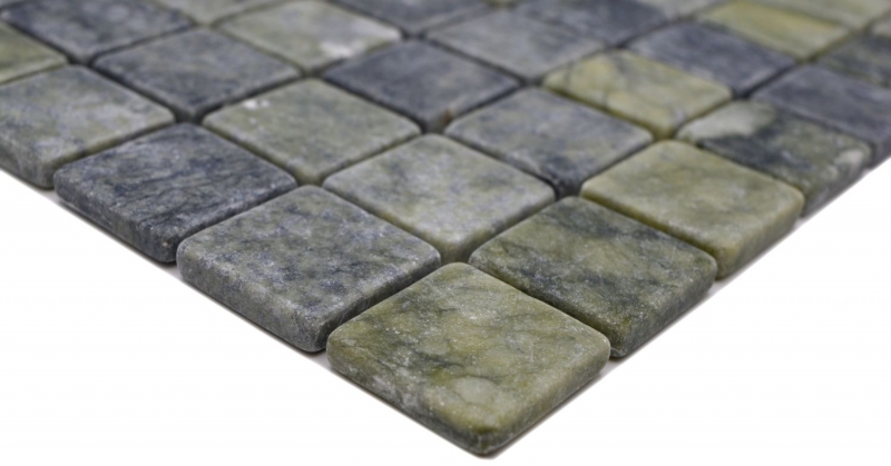 Mosaïque de pierre naturelle Marbre vert mat mur sol cuisine salle de bain douche MOS42-32-407
