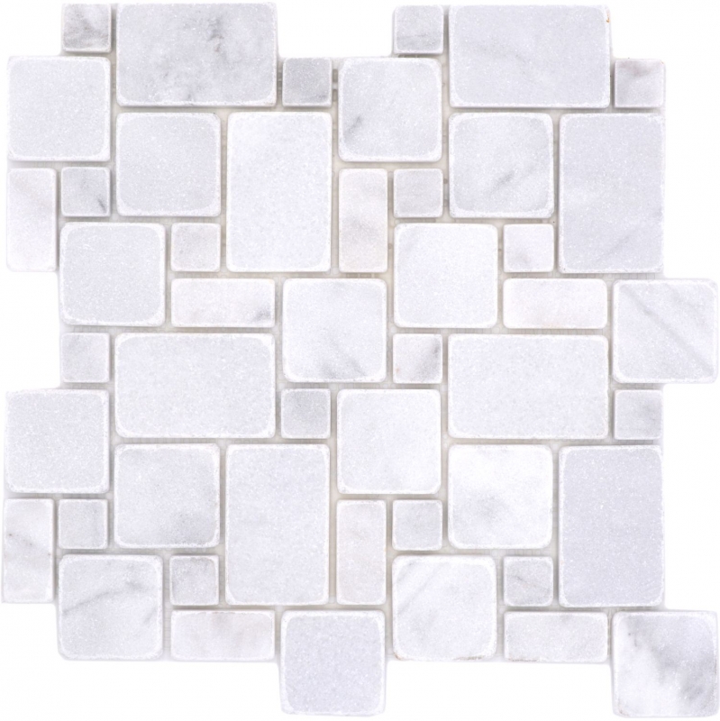 Pierre naturelle Carreaux de mosaïque Marbre blanc mat mur sol cuisine salle de bain douche MOS40-FP42