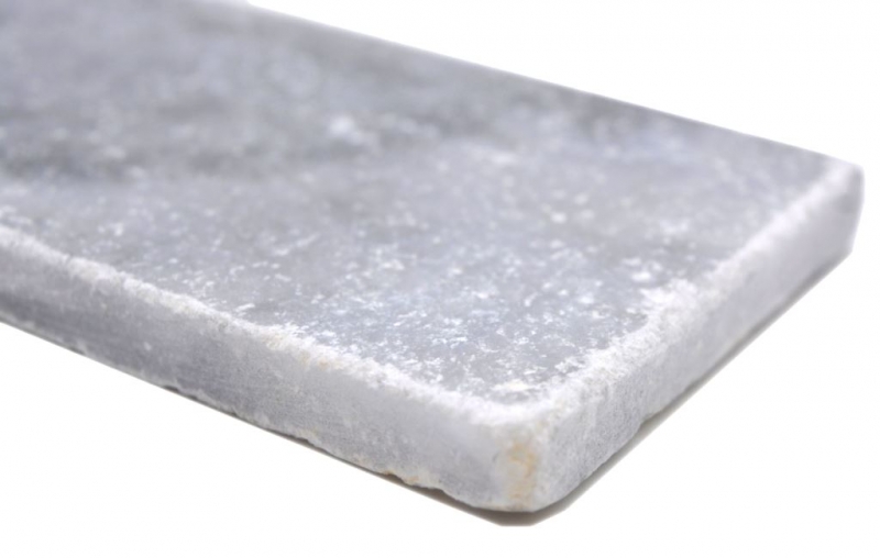 Pierre naturelle Carreaux de mosaïque Marbre gris clair mat mur sol cuisine salle de bain douche MOSF-45-M400