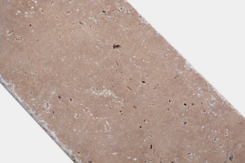 Pierre naturelle Carreaux de mosaïque Travertin noix mat mur sol cuisine salle de bain douche MOSF-45-M440