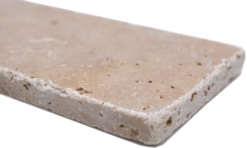 Pierre naturelle Carreaux de mosaïque Travertin noix mat mur sol cuisine salle de bain douche MOSF-45-M440