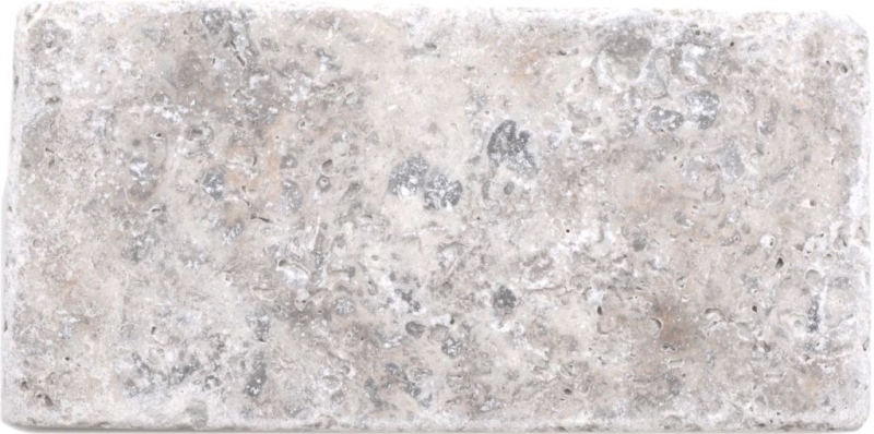 Pierre naturelle Carreaux de mosaïque Travertin blanc gris mat mur sol cuisine salle de bain douche MOSF-45-M470