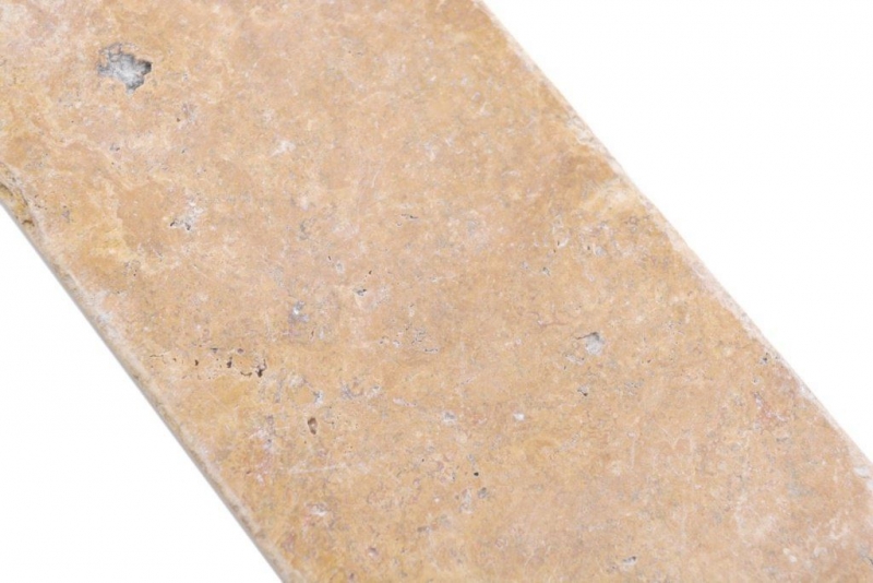 Pierre naturelle Carreaux de mosaïque Travertin jaune dor mat mur sol cuisine salle de bain douche MOSF-45-M510