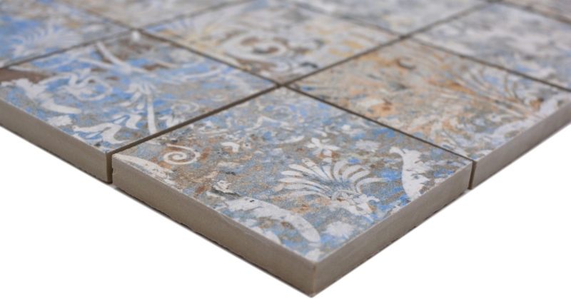 Mosaïque céramique grès cérame fort multicolore mat mur sol cuisine salle de bain douche MOS16-71CV_f