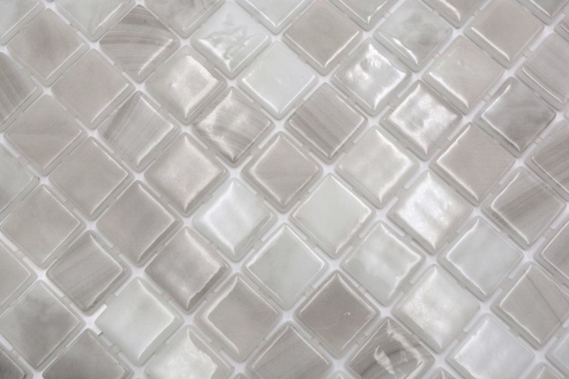 Mosaïque de piscine Mosaïque de verre beige clair changeant mur sol cuisine salle de bain douche MOS220-P56251_f