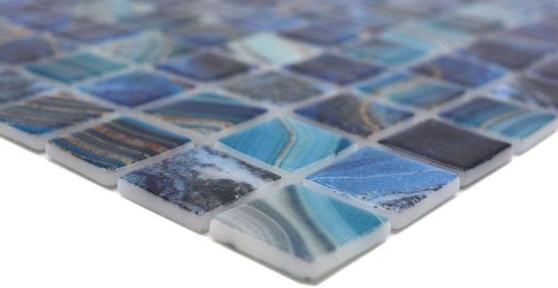 Mosaïque de piscine Mosaïque de verre bleu royal changeant brillant mur sol cuisine salle de bain douche MOS220-P56254_f