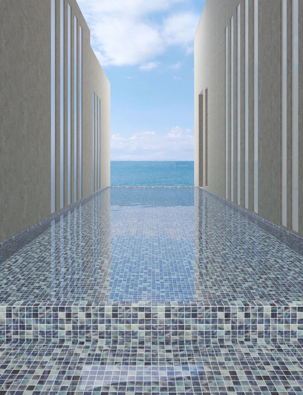 Mosaïque de piscine Mosaïque de verre bleu royal changeant brillant mur sol cuisine salle de bain douche MOS220-P56254_f