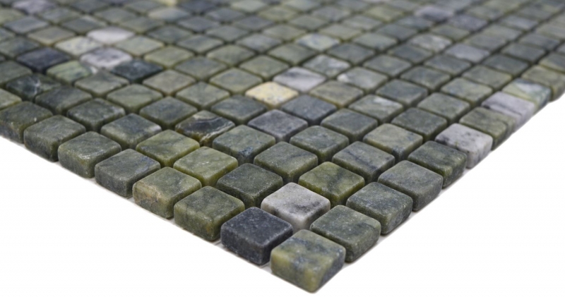 Mosaïque de pierre naturelle Marbre vert mat mur sol cuisine salle de bain douche MOS38-15-407_f