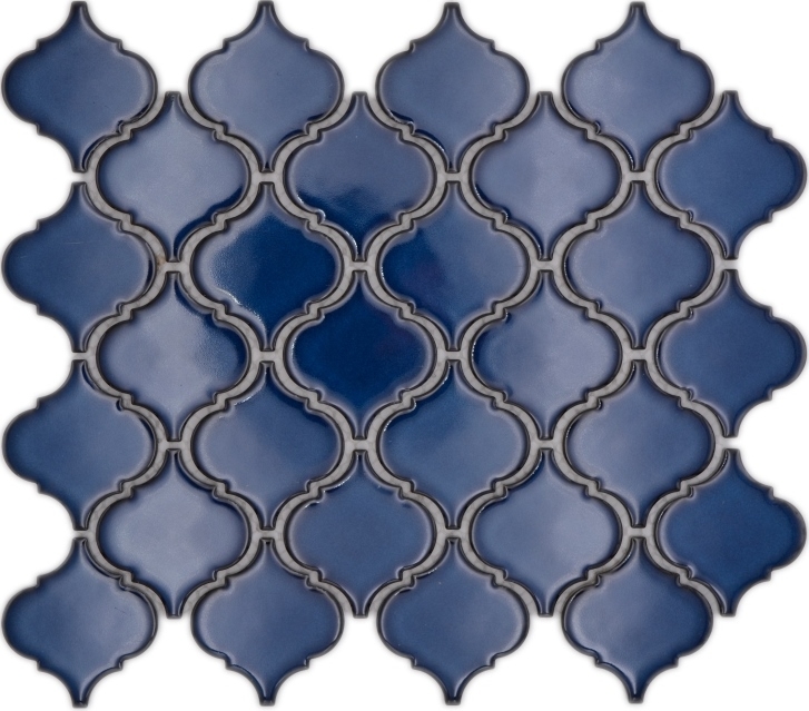 Mosaïque céramique Carreaux de mosaïque bleu cobalt brillant mur sol cuisine salle de bain douche MOS13-P451_f